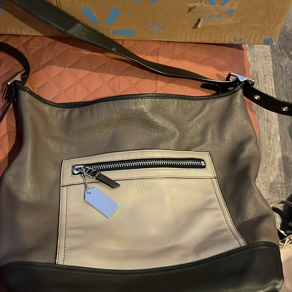 Large coach purse, strap long enough to be a Crossbody